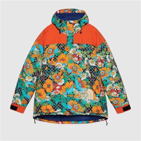 north face gucci floral jacket